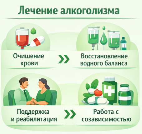 лечение алкоголизма в Анадыре этапы